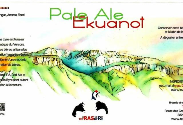 Tetras Byre Pale Ale Ekuanot 6.0%, Brasserie Tetras Byre, France