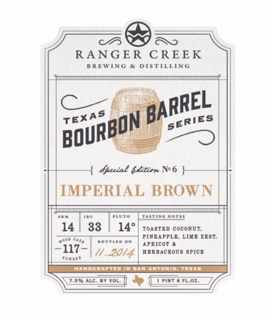 Texas Bourbon Barrel Series: Imperial Brown Ale, Ranger Creek Brewing & Distilling
