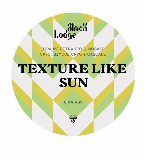Texture Like Sun 8.0%, Black Lodge Brewing, England