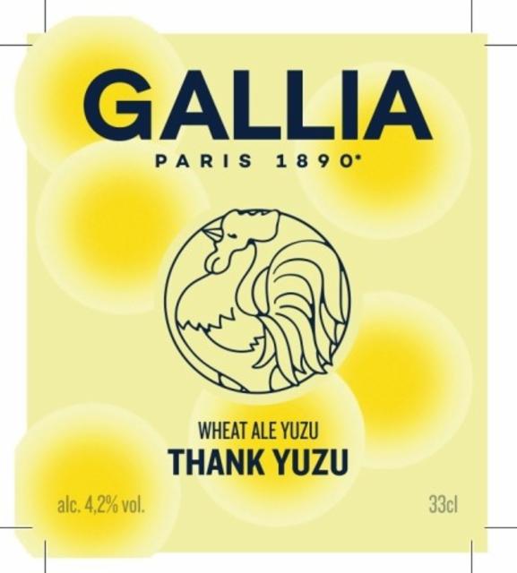 Thank Yuzu 4.2%, Gallia Paris (Heineken), France
