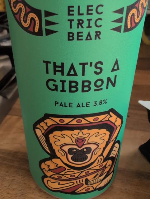 That's A Gibbon, Electric Bear Brewing Co.