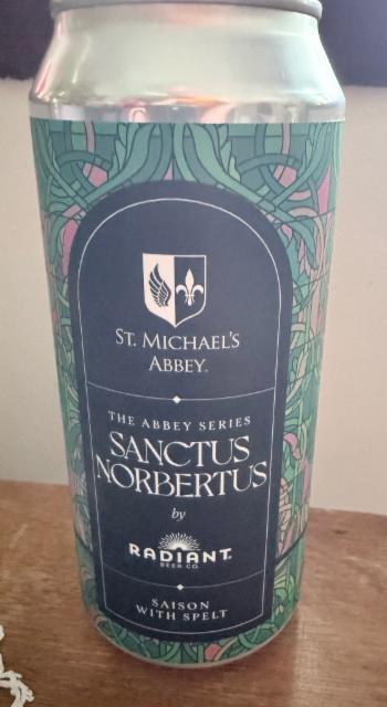 The Abbey series: Sanctus Norbertus 6.0%, Radiant Beer Co, United States