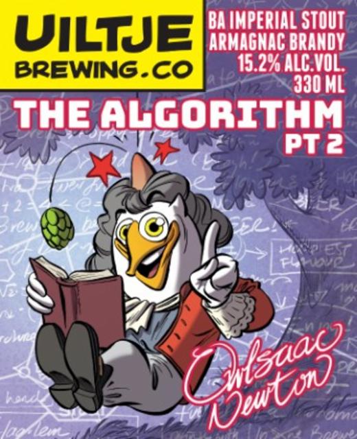 The Algorithm Pt. 2 Owlsaac Newton 15.2%, Uiltje Brewing Co, Netherlands