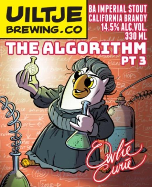 The Algorithm Pt. 3 Owlie Curie 14.5%, Uiltje Brewing Co, Netherlands