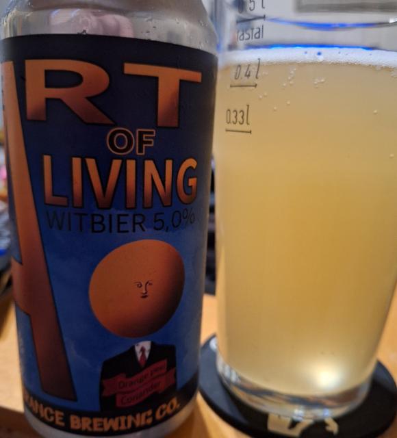 The Art of Living Witbier 5.0%, Temperance Brewing Co., Finland