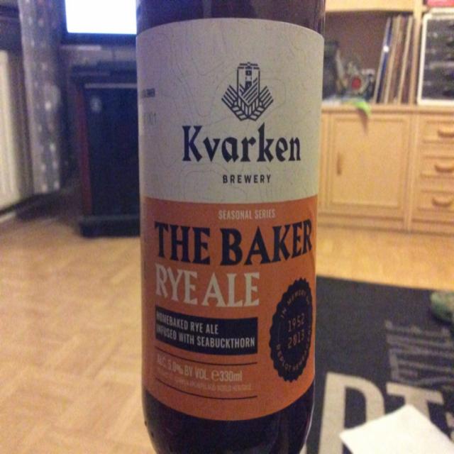 The Baker Rye Ale 5.0%, Kvarken Brewery, Finland