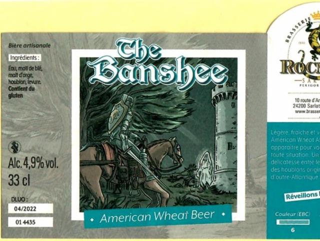 The Banshee 4.9%, Brasserie Du Roc Mol, France