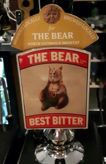 The Bear Best Bitter 3.6%, North Cotswold Brewery Limited, England