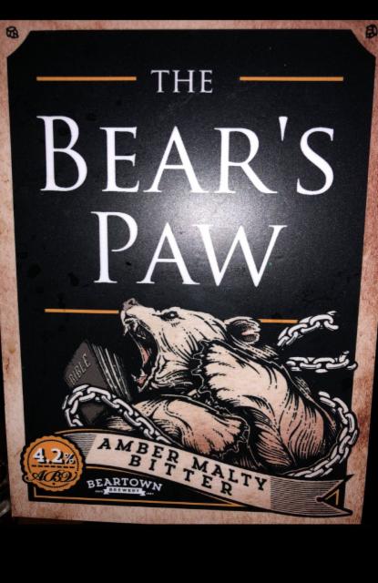 The Bear's Paw 4.2%, Beartown Brewery, England