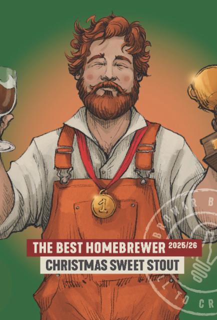 The best homebrewer 2025/26 Christmas Sweet Stout 5.1%, Browar Brokreacja, Poland