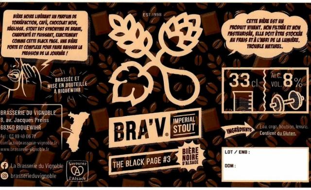The Black Page #3 8.0%, La Brasserie Du Vignoble (Bra'V), France