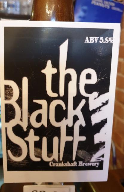The Black Stuff 5.8%, Crankshaft Brewery, England