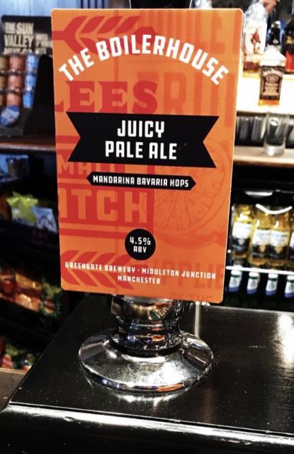The Boilerhouse Juicy Pale Ale 4.5%, J.W. Lees Brewery, England