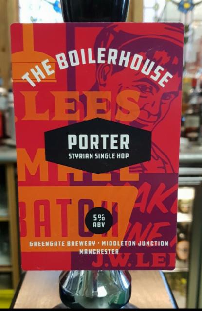 The Boilerhouse Porter 5.0%, J.W. Lees Brewery, England