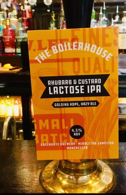 The Boilerhouse Rhubarb & Custard Lactose IPA 4.5%, J.W. Lees Brewery, England