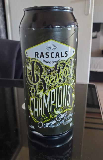 The breakfast of champions oatmeal stout 6.1%, Rascals Brewing, Ireland