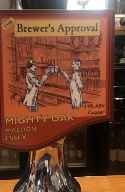 The Brewer's Approval 3.9%, The Mighty Oak Brewing Company, England