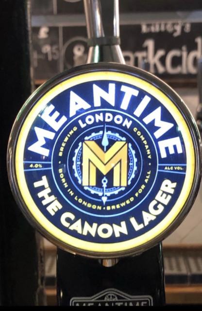 The Canon Lager 4.0%, Meantime Brewing, England