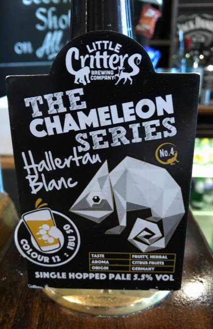 The Chameleon Series: Hallertau Blanc 5.5%, Little Critters Brewery, England