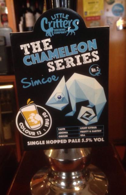 The Chameleon Series: Simcoe 5.5%, Little Critters Brewery, England