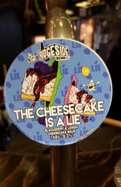 The Cheesecake Is A Lie 5.2%, Ridgeside Brewery, England