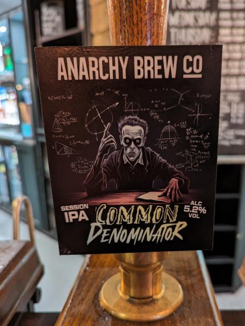 The Common Denomitator 5.2%, Anarchy Brew Co., England