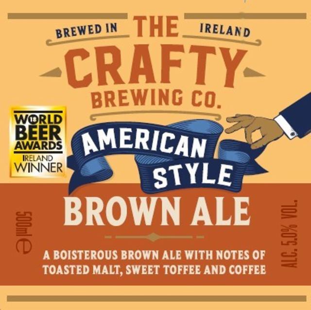 The Crafty Brewing Co. American Style Brown Ale 5.0%, Rye River Brewing Co., Ireland