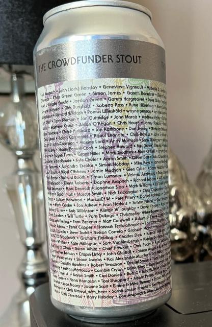 The Crowdfunder Stout 8.0%, Anspach & Hobday, England