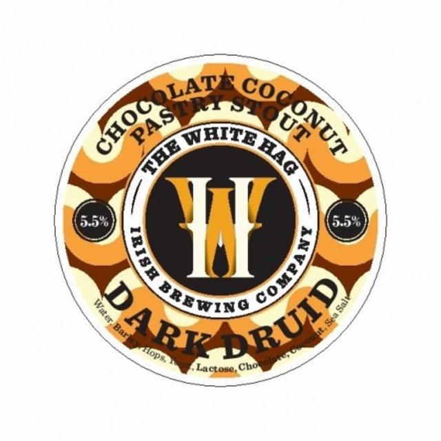 The Dark Druid - Chocolate Coconut Pastry Stout 5.5%, The White Hag Brewing Company, Ireland