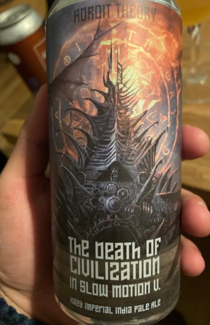 the death of civilisation in slow motion v 8.0%, Adroit Theory Brewing Company, United States
