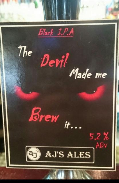 The Devil Made Me Brew It... 5.2%, AJ's Ales, England