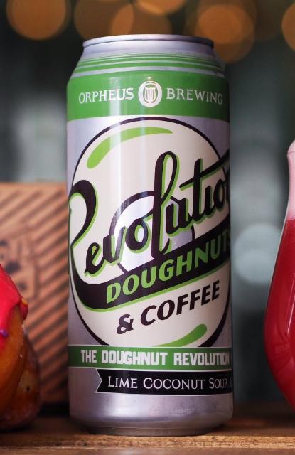 The Doughnut Revolution: Lime Coconut Sour Ale 6.0%, Orpheus Brewing, United States