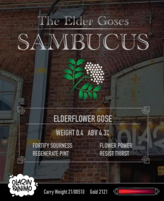 The Elder Goses – Sambucus 4.3%, Olarin Panimo, Finland