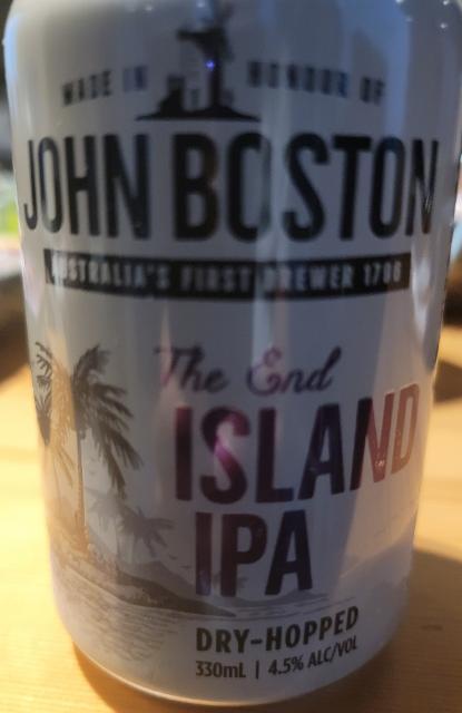 The End Island IPA 4.5%, Pinnacle Drinks, Australia