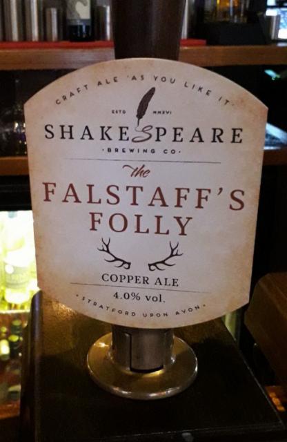 The Falstaff's Folly 4.0%, Shakespeare Brewing Co., England