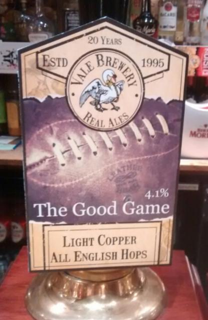 The Good Game 4.1%, Vale Brewery, England