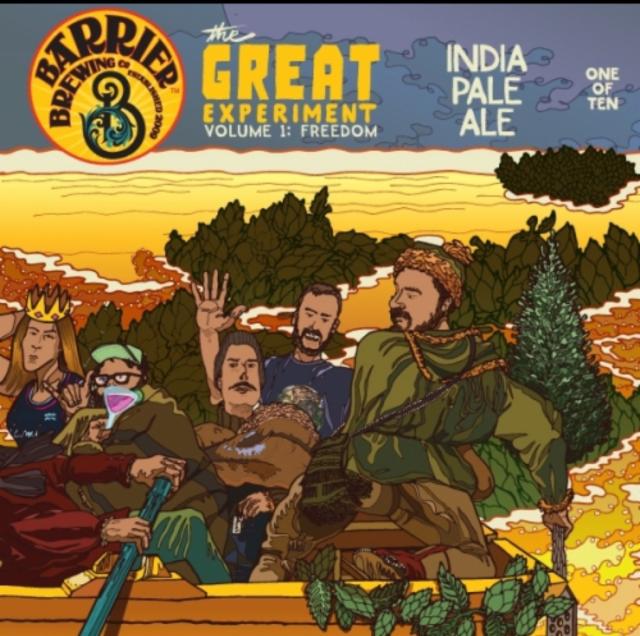 The Great Experiment Volume 1: Freedom 10.0%, Barrier Brewing Company, United States