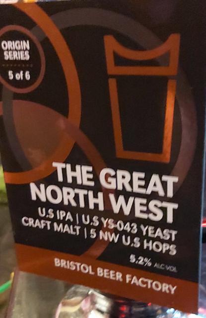 The Great North West 5.2%, Bristol Beer Factory, England
