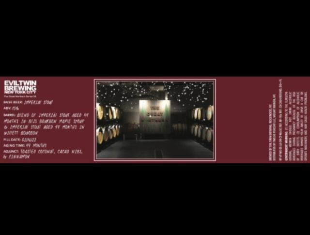 The Great Northern Barrel Aged Series 53 15.0%, Evil Twin Brewing NYC, United States