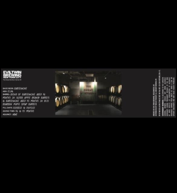 The Great Northern Barrel Aged Series 54 15.3%, Evil Twin Brewing NYC, United States