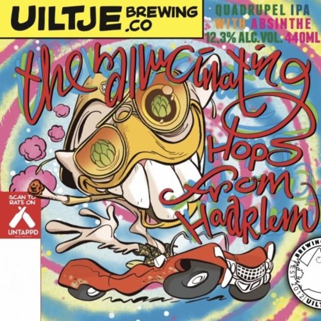The Hallucinating Hops From Haarlem 12.3%, Uiltje Brewing Co, Netherlands
