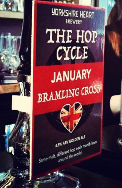 The Hop Cycle- January Bramling Cross 4.5%, Yorkshire Heart, England
