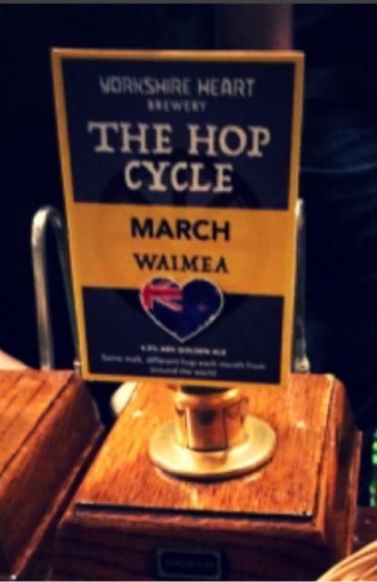 The Hop Cycle - March Waimea 4.5%, Yorkshire Heart, England