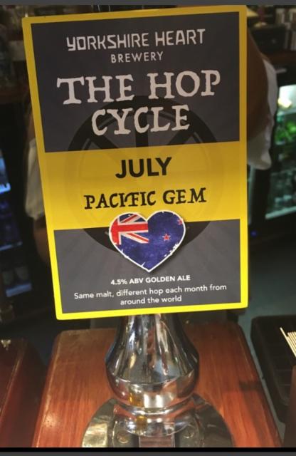 The Hop Cycle - July Pacific Gen 4.5%, Yorkshire Heart, England