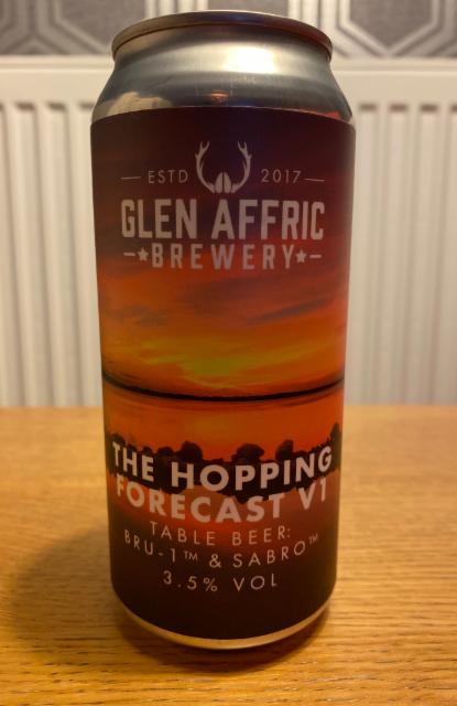 The Hopping Forecast VI 3.5%, Glen Affric Brewery, England