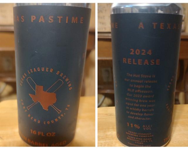 The Hot Stove 2024 11.0%, Texas Leaguer Brewing Company, United States