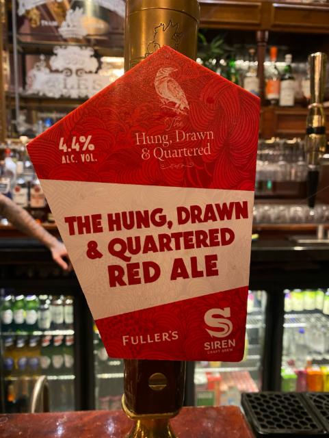 The Hung Drawn& Quartered Red Ale 4.4%, Fuller's Griffin Brewery (Asahi Breweries), England