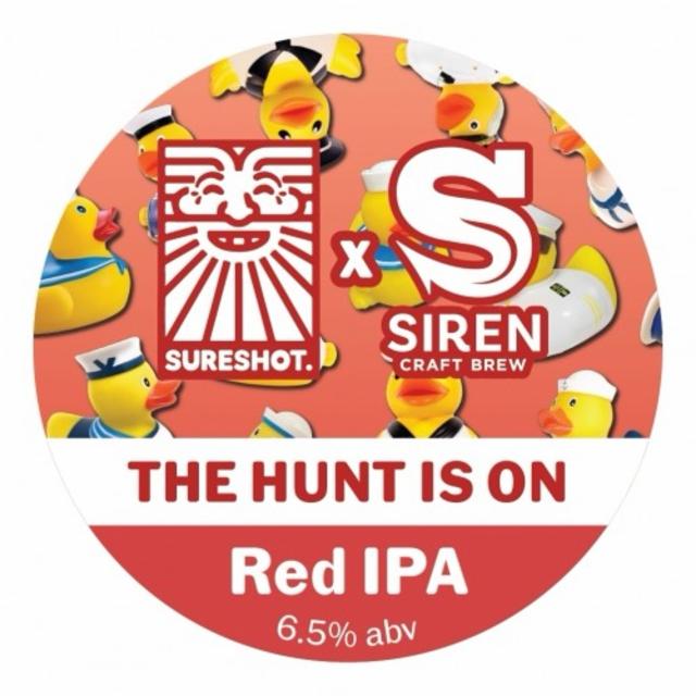 The hunt is on 6.5%, Sureshot Brewing, England