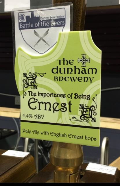 The Importance Of Being Ernest 4.4%, The Durham Brewery, England
