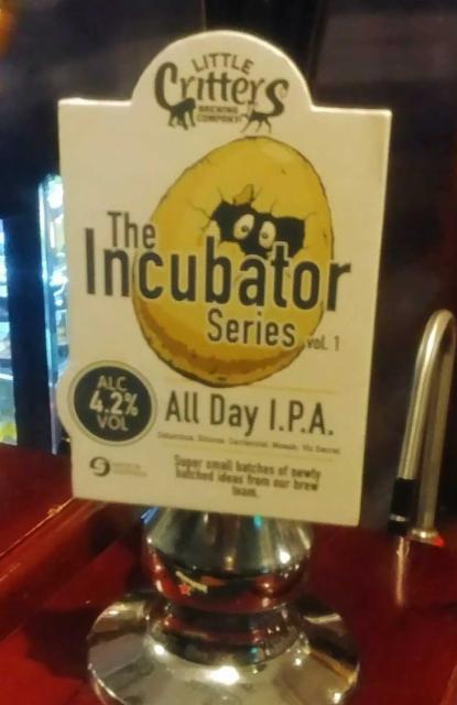 The Incubator Series - Vol.1 : All Day I.P.A. 4.2%, Little Critters Brewery, England